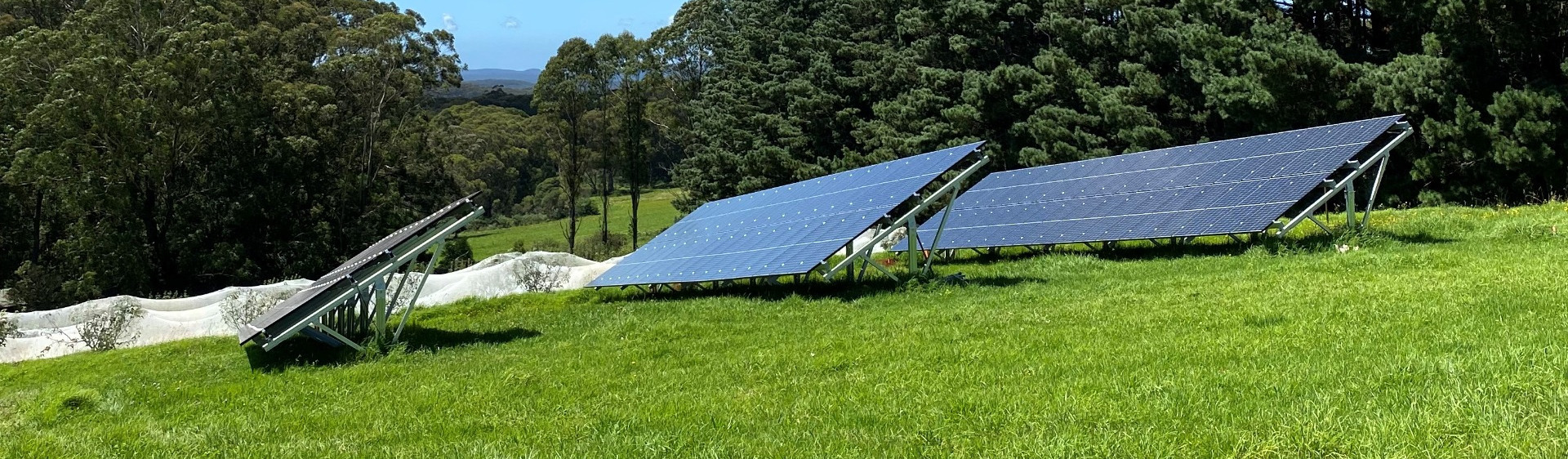 Solar Farm in field
